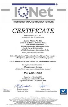 EMS14001 Certificate